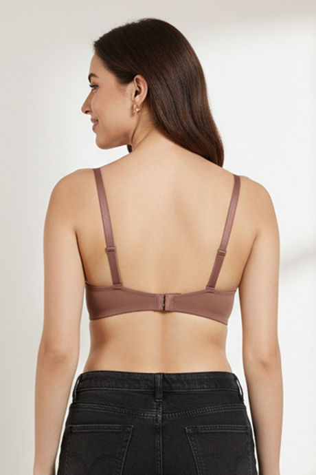 Zivame Push-Up Wired Medium Coverage T-Shirt Bra - Nutmeg — image 3