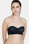 Zivame Beautiful Basics Padded Wired 3/4Th Coverage Strapless Bra - Anthracite — thumbnail 3