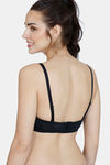 Zivame Beautiful Basics Padded Wired 3/4Th Coverage Strapless Bra - Anthracite — thumbnail 4