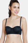Zivame Beautiful Basics Padded Wired 3/4Th Coverage Strapless Bra - Anthracite — thumbnail 6
