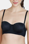 Zivame Beautiful Basics Padded Wired 3/4Th Coverage Strapless Bra - Anthracite — thumbnail 7
