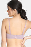 Zivame Beautiful Basics Padded Wired 3/4th Coverage Strapless Bra - Elderberry — thumbnail 4