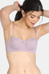 Zivame Beautiful Basics Padded Wired 3/4th Coverage Strapless Bra - Elderberry — thumbnail 6