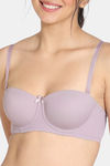 Zivame Beautiful Basics Padded Wired 3/4th Coverage Strapless Bra - Elderberry — thumbnail 7