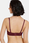 Zivame Beautiful Basics Padded Wired 3/4th Coverage Strapless Bra - Fig — thumbnail 4