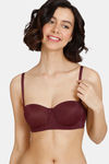 Zivame Beautiful Basics Padded Wired 3/4th Coverage Strapless Bra - Fig — thumbnail 6