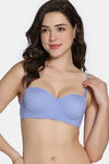 Zivame Beautiful Basics Padded Wired 3/4Th Coverage Strapless Bra - Jacaranda — thumbnail 3