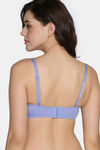 Zivame Beautiful Basics Padded Wired 3/4Th Coverage Strapless Bra - Jacaranda — thumbnail 4