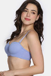 Zivame Beautiful Basics Padded Wired 3/4Th Coverage Strapless Bra - Jacaranda — thumbnail 5