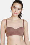 Zivame Beautiful Basics Padded Wired 3/4th Coverage Strapless Bra - Nutmeg — thumbnail 6