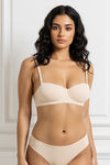 Zivame Beautiful Basics Padded Wired 3/4th Coverage Strapless Bra - Roebuck — thumbnail 1