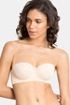 Zivame Beautiful Basics Padded Wired 3/4th Coverage Strapless Bra - Roebuck — thumbnail 3
