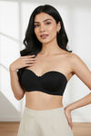 Zivame Beautiful Basics Padded Wired Medium Coverage Strapless Bra - Anthracite — thumbnail 6