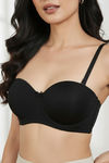 Zivame Beautiful Basics Padded Wired Medium Coverage Strapless Bra - Anthracite — thumbnail 7