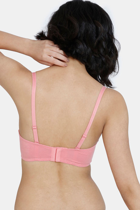 Zivame Beautiful Basics Padded Wired Medium Coverage Strapless Bra - Mauveglow — image 3