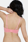Zivame Beautiful Basics Padded Wired Medium Coverage Strapless Bra - Mauveglow — thumbnail 3