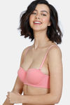 Zivame Beautiful Basics Padded Wired Medium Coverage Strapless Bra - Mauveglow — thumbnail 4