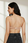 Zivame Beautiful Basics Padded Wired Medium Coverage Strapless Bra - Nude — thumbnail 4