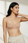 Zivame Beautiful Basics Padded Wired Medium Coverage Strapless Bra - Nude — thumbnail 6