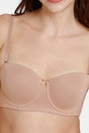 Zivame Beautiful Basics Padded Wired Medium Coverage Strapless Bra - Nude — thumbnail 7