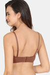 Zivame Beautiful Basics Padded Wired Medium Coverage Strapless Bra - Nutmeg — thumbnail 3