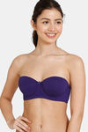 Zivame Beautiful Basics Padded Wired Medium Coverage Strapless Bra - Parachute Purple — thumbnail 1