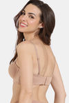 Zivame Beautiful Basics Padded Wired Medium Coverage Strapless Bra - Roebuck — thumbnail 3