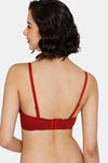 Zivame Beautiful Basics Padded Wired Medium Coverage Strapless Bra - Sundried Tomato — thumbnail 3