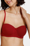Zivame Beautiful Basics Padded Wired Medium Coverage Strapless Bra - Sundried Tomato — thumbnail 6
