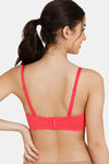Zivame Beautiful Basics Padded Wired Medium Coverage Strapless Bra - Teaberry — thumbnail 3