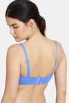 Zivame Beautiful Basics Padded Wired Medium Coverage Strapless Bra - Wedgewood2 — thumbnail 3