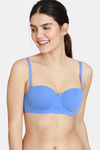Zivame Beautiful Basics Padded Wired Medium Coverage Strapless Bra - Wedgewood2 — thumbnail 5