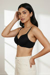 Zivame Padded Wired 3/4Th Coverage T-Shirt Bra - Anthracite — thumbnail 3