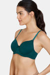 Zivame Padded Wired 3/4Th Coverage T-Shirt Bra - Botanical Garden — thumbnail 3