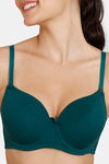Zivame Padded Wired 3/4Th Coverage T-Shirt Bra - Botanical Garden — thumbnail 4