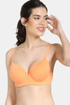 Zivame Padded Wired 3/4Th Coverage T-Shirt Bra - Cantaloupe — thumbnail 1