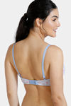 Zivame Padded Wired 3/4Th Coverage T-Shirt Bra - Kitchen Tile Blue — thumbnail 2