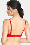 Zivame Padded Wired 3/4Th Coverage T-Shirt Bra - Lipstick Red — thumbnail 2