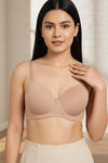 Zivame Padded Wired 3/4Th Coverage T-Shirt Bra - Nude — thumbnail 5