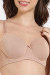 Zivame Padded Wired 3/4Th Coverage T-Shirt Bra - Nude — thumbnail 6
