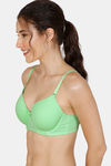 Zivame Padded Wired 3/4Th Coverage T-Shirt Bra - Paradise Green — thumbnail 3