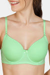Zivame Padded Wired 3/4Th Coverage T-Shirt Bra - Paradise Green — thumbnail 4