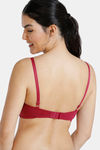 Zivame Padded Wired 3/4Th Coverage T-Shirt Bra - Wine — thumbnail 2