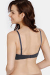 Zivame Padded Non Wired 3/4th Coverage T-Shirt Bra - Ebony — thumbnail 2