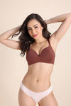 Zivame Padded Non Wired 3/4th Coverage T-Shirt Bra - Mink — thumbnail 2