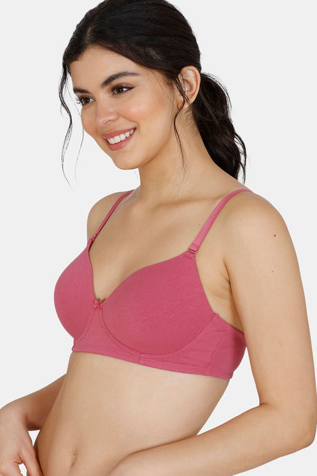 Zivame Padded Non Wired 3/4th Coverage T-Shirt Bra - Malaga — image 3