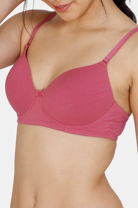 Zivame Padded Non Wired 3/4th Coverage T-Shirt Bra - Malaga — image 4