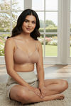 Zivame Padded Non Wired 3/4th Coverage T-Shirt Bra - Nude — thumbnail 3