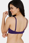 Zivame Padded Non Wired 3/4th Coverage T-Shirt Bra - Parachute Purple — thumbnail 2