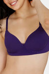 Zivame Padded Non Wired 3/4th Coverage T-Shirt Bra - Parachute Purple — thumbnail 4